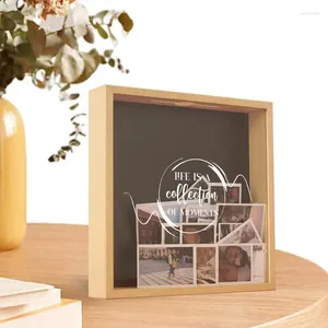 Frames Memory Shadow Box PO -collectie met slot bruiloft en jubileumcadeau voor haar vrouw Vriendin Partner Display