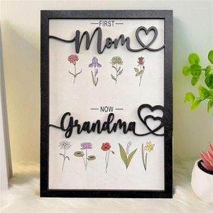 Frames Crafes de la fête des mères DIY Nom manuscrit po