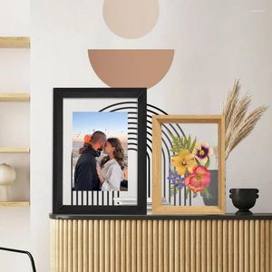 Frames natuurlijke houtframe klassiek voor muurhangende po decoratie acryl foto