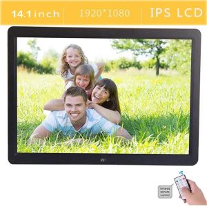 Frames Nouveaux 15 pouces 14 pouces LED Backligt HD IPS 1920 x 1280 16 9 Suspensibilité à écran large LED Cadre photo numérique avec support