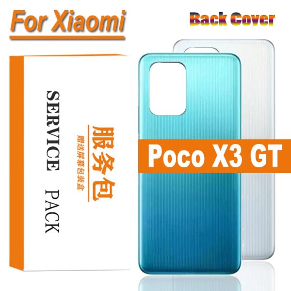 Cadres du nouveau boîtier arrière pour Xiaomi Poco X3 GT Battery Cover pour Xiaomi Poco X3 GT Back Booting Cover pour Xiaomi Poco X3GT Black Loing