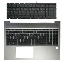 Cadres du nouveau clavier russe rétro-éclairé pour HP Probook 15 450 G6 455 G6 455R G6 450 G7 455 G7 455R 2BBBU01Q100 avec couvercle supérieur Palmrest