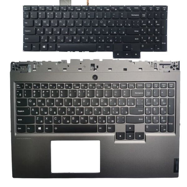 Cadres du nouveau clavier russe rétro-éclairé pour Lenovo Legion 515IMH05H 15IMH05 15ARH05H 15ARH05 avec Palmrest Upper Cover Case Ru