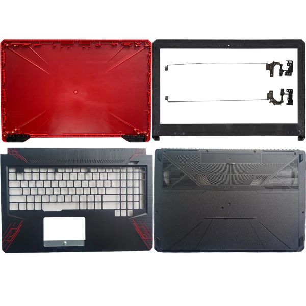 Marcos Nuevas cubiertas para ASUS FX80 FX80G FX80GD FX504 FX504G FX504GD FX504GM LCAP LCD Tapa posterior/Bisel delantero/Palmrest/Bottom Base Case