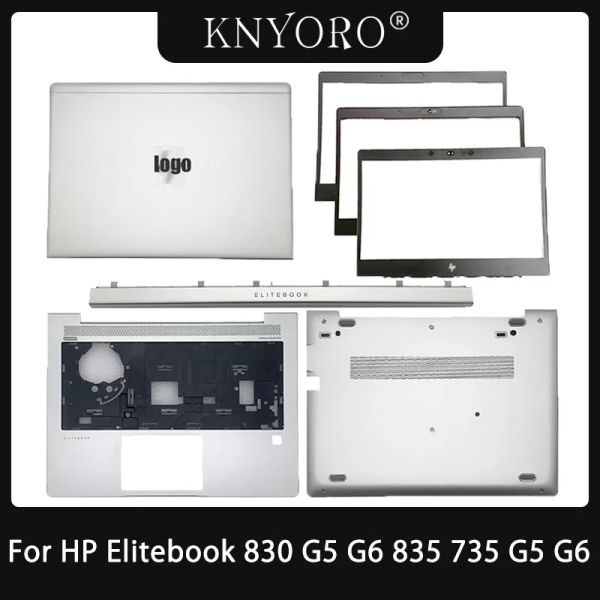 Frames nouveaux pour HP EliteBook 830 G5 G6 835 735 G5 G6 Couverture arrière LCD pour ordinateur portable / Palmrest / Case inférieure Top Silvery L14926001 L13674001