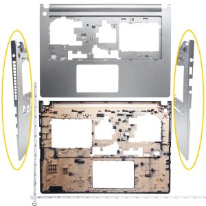 Marcos Nuevo para Lenovo para IdeaPad S400 S405 S410 S415 S4070 C Cubierta Palmrest de Palmrest de bisel de carcasa sin plataforma de fondo Touchpad plateado