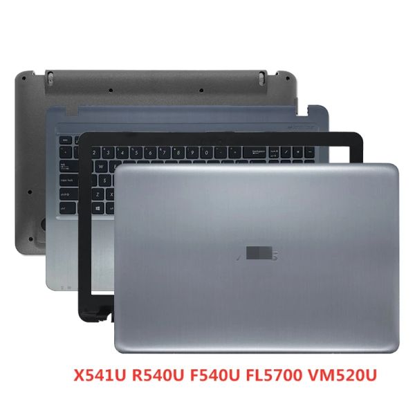 Marcos Nuevo computadora portátil para ASUS X541U R540U F540U FL5700 VM520U Case de cubierta posterior/bisel delantero/Palmrest/Fondo de cubierta base inferior