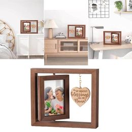 Frames Cadre d'image personnalisé avec une fonction rotative pour les proches décorations de mariage POS Affichage
