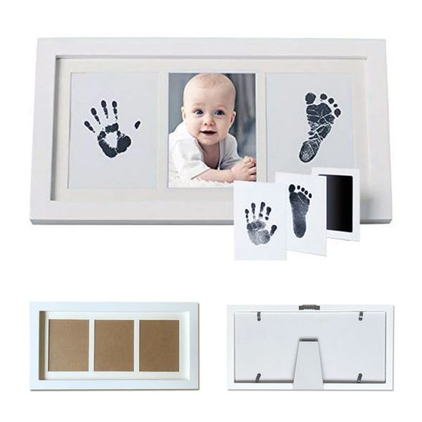 Frames Frame photo Ink Pad Diy Square Baby Footprint Mémoire de mémoire Ornement Ornement Hand Imprimée SAFE