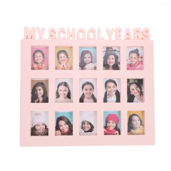 Cadres photo note record po enfants années scolaires maison affichage de bureau enfant rose