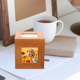Frames Po Cube Keepsake Box Fotolijst Hout voor middenstukken