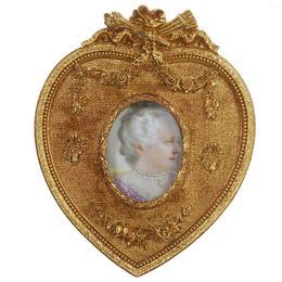 Frames PO Cadre Français en forme de coeur en relief en relief vintage Baroque Européen Photo de style petit