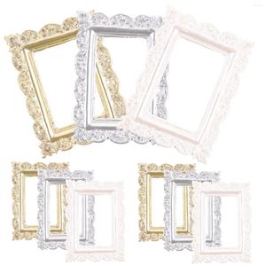 Frames po frame ornamenten voor doe -het -zelf -ambachten maken Mini Retro Picture Small Holder Stand