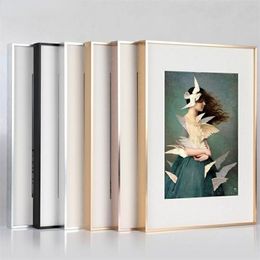 Frames Poster PO Picture Frame Goud Zwart zilver aluminium 40x50cm 30x40cm A4 Painting Interieur Wall Decoration frame voor woonkamer 230504