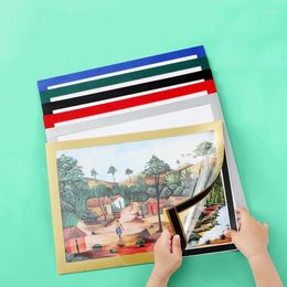 Frames Zelfklevende magnetische afbeelding voor kinderschilderijtentoonstelling Herbruikbare kunstmuurposterlijst Kinderwerkdisplayrek