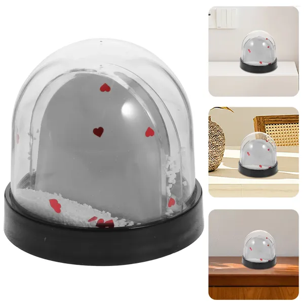 Frames Snow Globe PO Frame Année Cadeau avec un manuel d'affichage d'image Birthday Plastic Paper DIY Snowglobe Insert