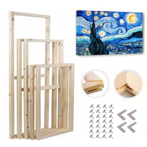 Frames massieve houten canvas fotolijst kit diy brancard bars voor prints diamantolie schilderen houten muur kunstgalerij home decor 221128