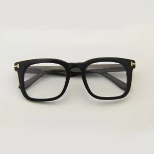 Frames Lunettes de soleil Frames 2022 Marque Vintage à grande taille Acetate Myopia Glasses Cadre pour les hommes Femmes de haute qualité Prescription Eyeglass TF75