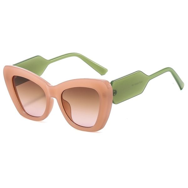 Marcas Gafas de sol marcas Fashion Cat Eyen Women Vintage Shades Diseñador de marca Gafas Gafas de sol lujo marco UV400 Eyewear de gran tamaño 23062