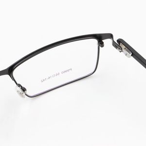 Frames Titanium Lunettes Frame Men Ultralight Square Myopia Prescription Eyeglass 2018 Male Male Full Optical Cadre sans vis sans vis