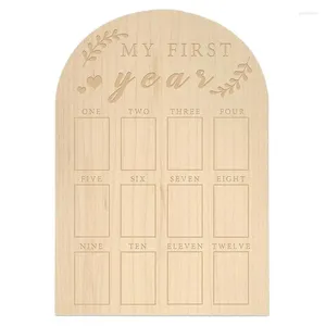 Frames Livres pour tout-petits First Year Book PO Affichage PO KeepSake Frame Image Milestone Board for Girls and Boys