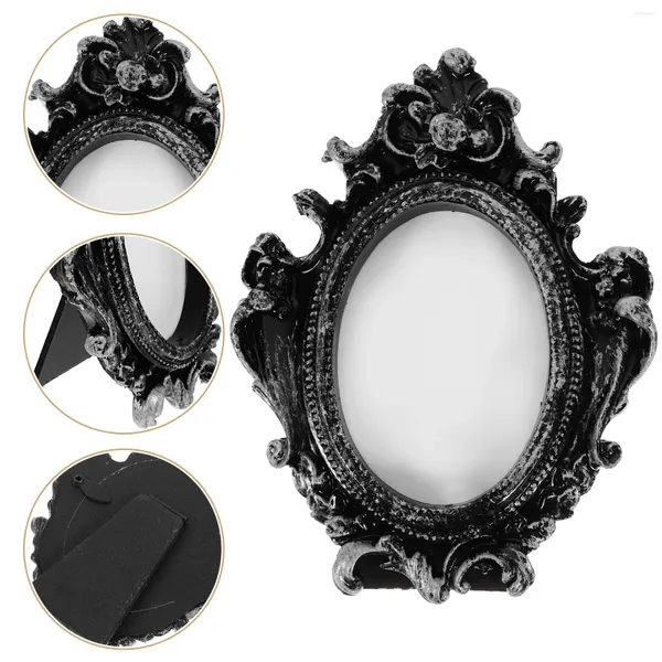 Frames Vintage en relief PO Small Picture Decor Wall Hanging Hanging Desk Resin Decorative Home