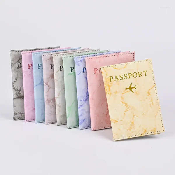 Frames Women Man Travel Passport cubre protectores impermeables Tarjetas de identificación de crédito multifunción Tarjetas de mármol Organizador