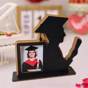 Cadres en bois Graduation Picture Frame Po avec Grad Hat Design Desktop Display pour les diplômés