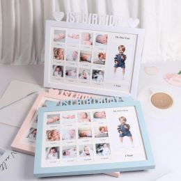 Frames jaar baby herdenkfotoframe schooljaren kinderen student baby frame foto beeldscherm pasgeboren geboortegroei album