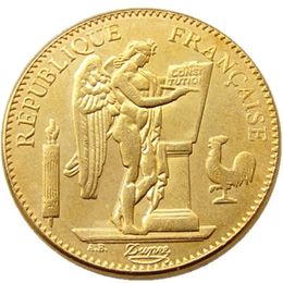 Frankrijk 1878-1904 6 stks Datum Voor Koos 50 Frank Vergulde Craft Kopie Versieren Munt Ornamenten replica munten woondecoratie acce278P