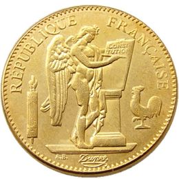 Frankrijk 1878-1904 6 stks Datum Voor Koos 50 Frank Vergulde Craft Kopie Versieren Munt Ornamenten replica munten woondecoratie acce276E