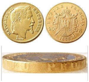 France 20 France 1868A/B plaqué or, pièce de monnaie décorative, matrices métalliques, fabrication, prix d'usine