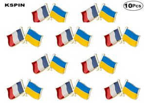 France et Ukraine broches d'amitié épinglette drapeau badge broche broches insignes 10 pièces un Lot4681467