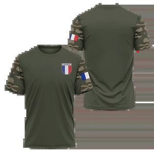 Frankrijk Army Camouflage Men Ladies T-shirt Commando Army-veteran 3d Special Forces Short Sleeve Tactical Shirts Mens Clothing 240521