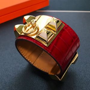 France Marque Classique Collier De Bracelets Haute Qualité Cuivre Véritable Cuir Bracelet Femme Mode Hommes Or Et Argent Bracelets De Luxe Designer Chien Bracelet