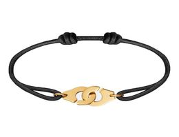 Joyería de moda francesa Dinh Van Link pulsera de cadena para mujer Plata de Ley 925 negro rojo cuerda esposas pulsera hecha a mano Menot9788159