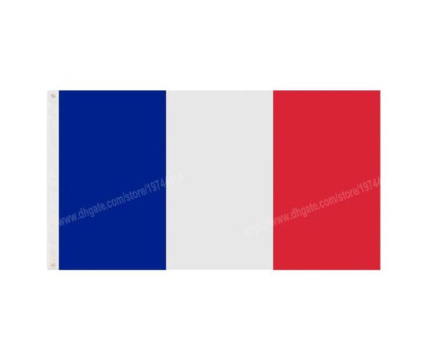 Francia Flag National Polyester Banner Vuelo 90 x 150cm 3 banderas de 5 pies en todo el mundo al aire libre 3523624