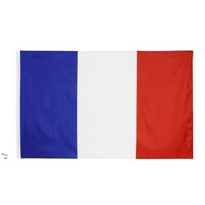 Drapeaux de bannière européenne imprimés en polyester avec 2 œillets en laiton pour accrocher des drapeaux nationaux français et des bannières BBB16183
