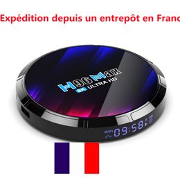 La France a en stock H96 MAX RK3528 Smart Android 13 TV Box Rockchip 3528 Quad Core Support 8K Vidéo Wifi6 BT5.0 Lecteur multimédia Décodeur