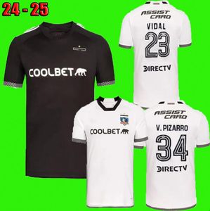 NIEUW 2024 2025 Colo Colo Voetbalshirts 24 25 Palacios Home Wit Uit zwart V.PIZARRO VIDAL Voetbalshirts