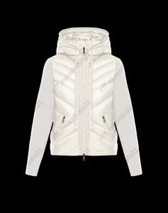 France Luxury Brand doudoune femme 'NFC' Vestes à panneaux tricotés blancs Taille S--L
