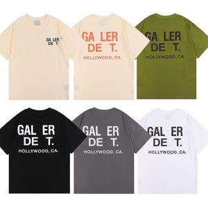 Frankrijk Heren Designer T-shirts Mode Korte Mouw Luxe Letterpatroon T-shirt gallerydept Man Tee Katoen Grafische Kleding PLUS Maat 2XL 3XL 4XL 5XL