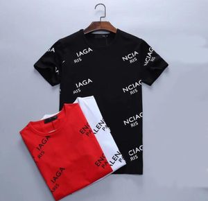 France paris Mode coton mélangé T Shirts Hommes femmes Vêtements lettre drôle Impression Noir Blanc Pull décontracté Balancaiga Graphique Manches courtes Tee Top jersey TV197