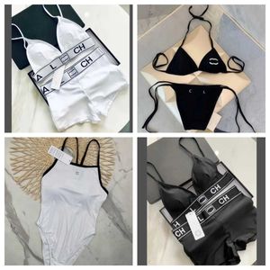 France Paris Femmes plage noire en deux pièces de maillot de bain designers de maillots de bain bikini de maillots de bain pour femmes en maillot de bain sexy