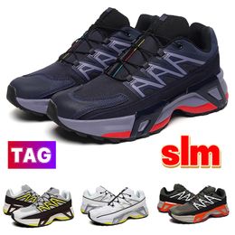 France SLM Chaussures de course XT Street Outdoor Trail Hommes Baskets Respirant Coussin léger Hommes Sneaker Minuit Marine Blanc Argent Vanille Olive Chaussure