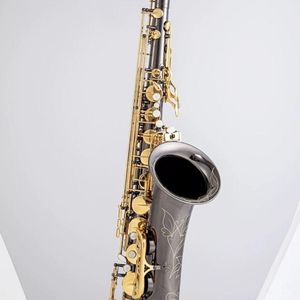 Tenorsaxofoon Nieuwe 802 BB Aangepaste tenorsax die zwart nikkel Professioneel muziekinstrument Gold Key speelt met Case