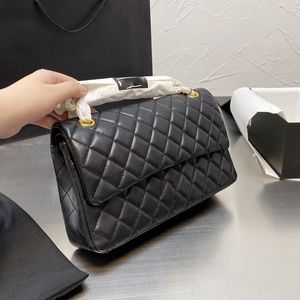 France W Women Classic Double volet It Sacs en cuir en peau d'agneau matelasse matelasse 25c grande capacité extérieur sacoche street ghw mode célèbre sac à main de concepteur de luxe