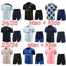 Franch chándales 2023 2024 MarseillEs kits de chándal de fútbol para niños para hombres 23 24 25 LyOns OMOL CLAUSS MBEMBA NDIAYE hombres pantalones cortos niños kit de entrenamiento de fútbol traje conjuntos para niños