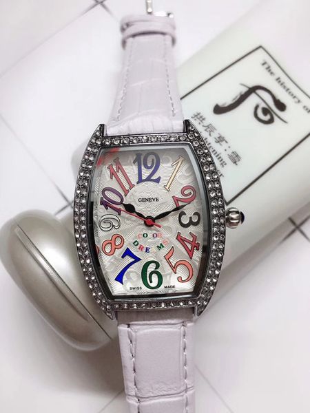 Franck montres-bracelets pour femmes 2023 montres pour femmes trois aiguilles montre à quartz de haute qualité haut de gamme marque de luxe horloge FM diamant montre mode bracelet en cuir type quatre