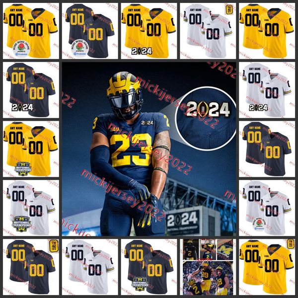 Frank Clark Michigan 2024 Campeones de fútbol Jersey Amara Darboh Zach Gentry Jehu Chesson Mason Cole Donovan Peoples-Jones Chris Wormley Erik Magnuson Ryan Glasgow